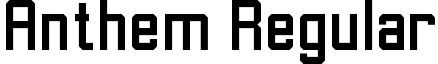 Anthem Regular font - Anthem.ttf