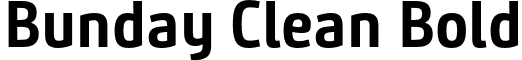 Bunday Clean Bold font - Buntype - BundayClean-Bold.otf