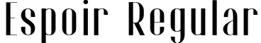 Espoir Regular font - Espoir.otf