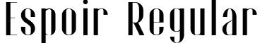 Espoir Regular font - Espoir.ttf