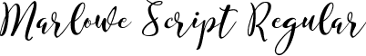 Marlowe Script Regular font - Marlowe Script.ttf