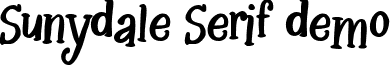 Sunydale Serif demo font - Sunydale Serif demo.otf