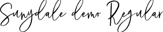 Sunydale demo Regular font - Sunydale Script demo.otf