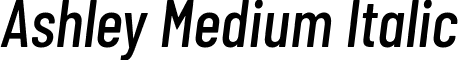 Ashley Medium Italic font - Ashley-MediumItalic.otf