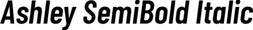 Ashley SemiBold Italic font - Ashley-SemiBoldItalic.otf