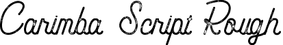 Carimba Script Rough font - Carimba Script Rough.ttf