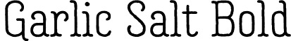 Garlic Salt Bold font - GarlicSalt-Bold.otf