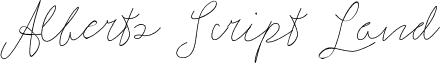 Alberts Script Land font - ALBERTS SCRIPT LAND.ttf