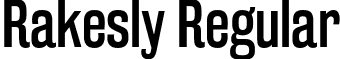 Rakesly Regular font - Typodermic - RakeslyRg-Regular.otf