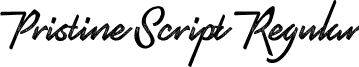 Pristine Script Regular font - Pristine-Script.ttf