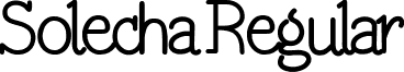 Solecha Regular font - Solecha.ttf