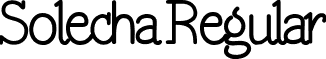 Solecha Regular font - Solecha.otf