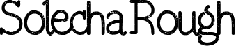 Solecha Rough font - Solecha_Rough.ttf