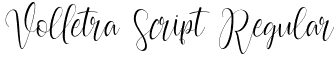 Volletra Script Regular font - Volletra Script.otf