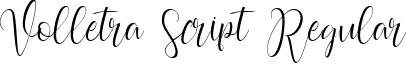 Volletra Script Regular font - volletra_script-webfont.ttf