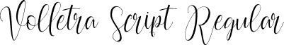 Volletra Script Regular font - Volletra Script.ttf