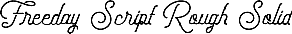 Freeday Script Rough Solid font - FreedayScript-RoughSolid.ttf