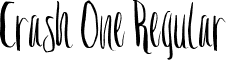 Crash One Regular font - crash_one-webfont.ttf