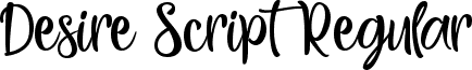 Desire Script Regular font - Desire Script Font.otf