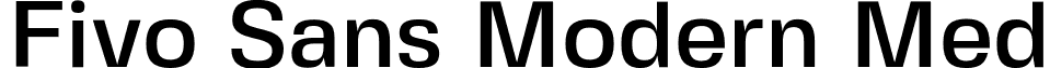 Fivo Sans Modern Med font - FivoSansModern-Medium.otf