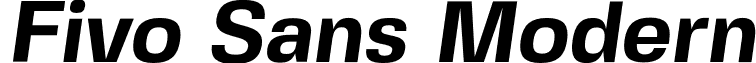 Fivo Sans Modern font - FivoSansModern-Bold-Oblique.otf
