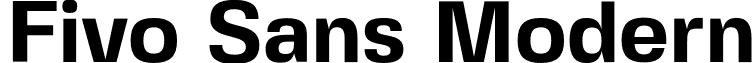Fivo Sans Modern font - FivoSansModern-Bold.otf