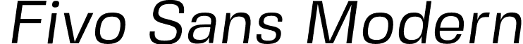 Fivo Sans Modern font - FivoSansModern-Regular-Oblique.otf