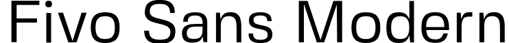 Fivo Sans Modern font - FivoSansModern-Regular.otf