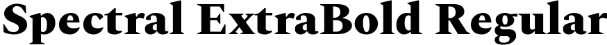 Spectral ExtraBold Regular font - Spectral-ExtraBold.ttf