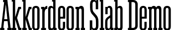 Akkordeon Slab Demo font - AkkordeonSlab-Demo.otf