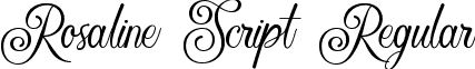 Rosaline Script Regular font - Rosaline Script.otf