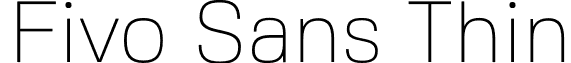 Fivo Sans Thin font - FivoSans-Thin.otf