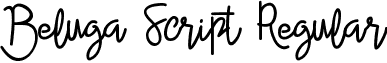 Beluga Script Regular font - BelugaScript.ttf