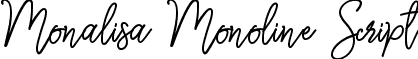 Monalisa Monoline Script font - Monalisa Monoline Script.otf