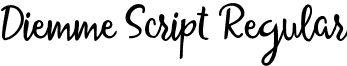 Diemme Script Regular font - DiemmeScript.otf