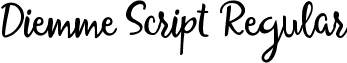 Diemme Script Regular font - DiemmeScript.ttf
