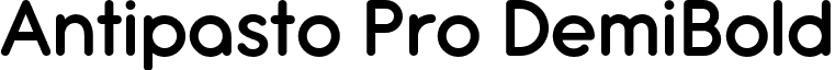 Antipasto Pro DemiBold font - Zetafonts - AntipastoPro-DemiBold.otf