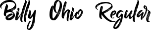 Billy Ohio Regular font - Billy Ohio.ttf