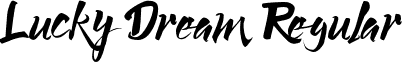 Lucky Dream Regular font - Lucky Dream.otf