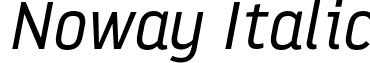 Noway Italic font - Noway_Regular_Italic.otf