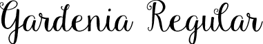 Gardenia Regular font - Gardenia.otf