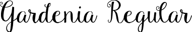 Gardenia Regular font - Gardenia.ttf