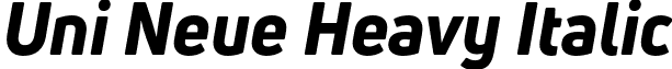 Uni Neue Heavy Italic font - Fontfabric - UniNeueHeavy-Italic.otf