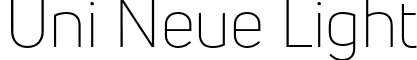 Uni Neue Light font - Fontfabric - UniNeueLight.otf