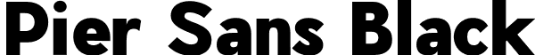 Pier Sans Black font - PierSans-Black.otf