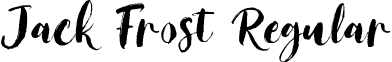 Jack Frost Regular font - Jack Frost.ttf