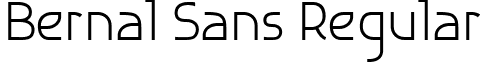 Bernal Sans Regular font - Bernal Sans.ttf