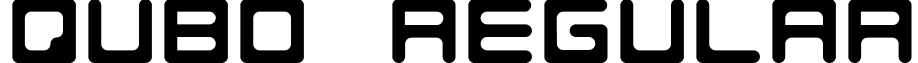 QUBO Regular font - QUBO-Regular.ttf