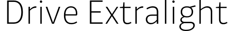 Drive Extralight font - Drive-Extralight.otf