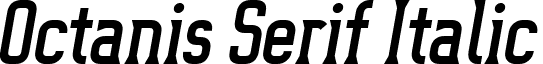 Octanis Serif Italic font - Octanis-SerifItalic.ttf